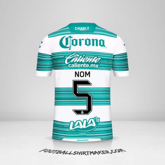 Maillot Santos Laguna 2020/21 -  nom - 5