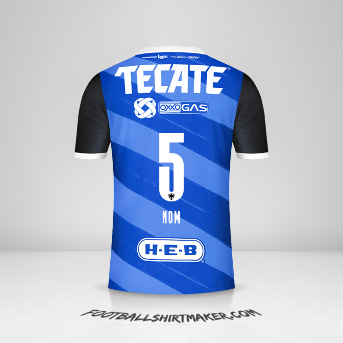 Maillot Monterrey 2020/21 Extérieur -  nom - 5