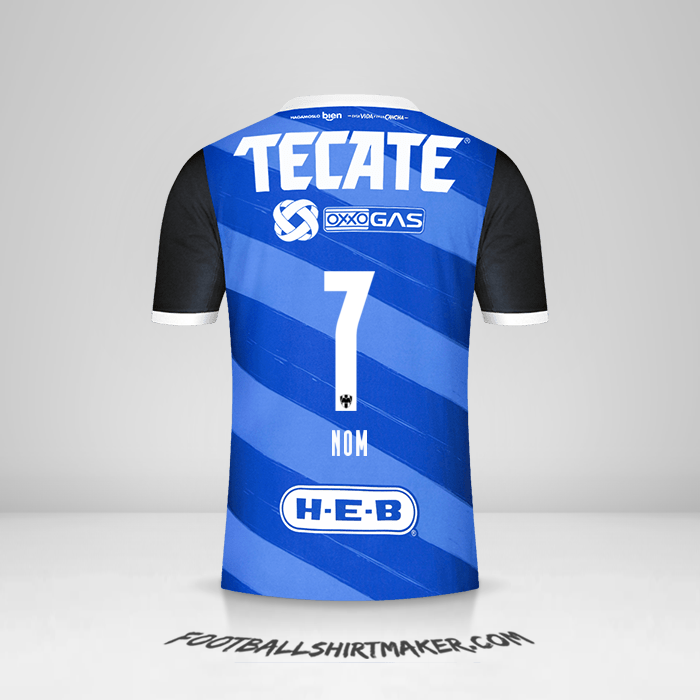 Maillot Monterrey 2020/21 Extérieur -  nom - 7
