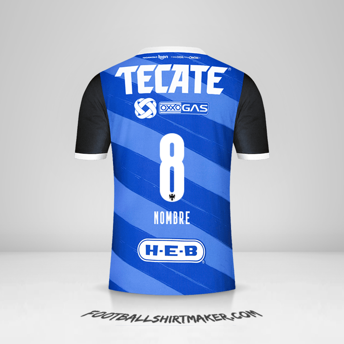 Jersey Monterrey 2020/21 Visita -  nombre - 8
