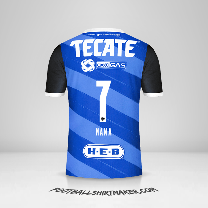 Jersey Monterrey 2020/21 Alternatif -  nama - 7
