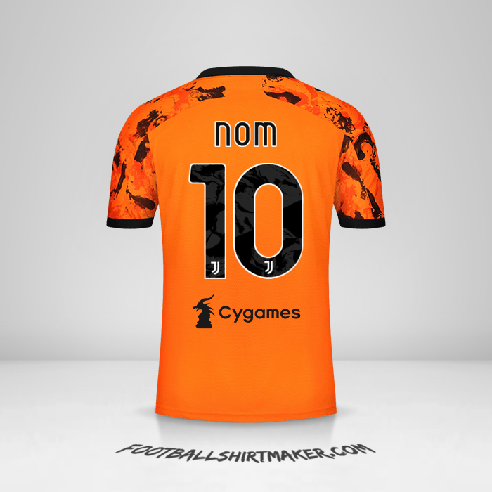 Maillot Juventus FC 2020/21 Troisième -  nom - 10