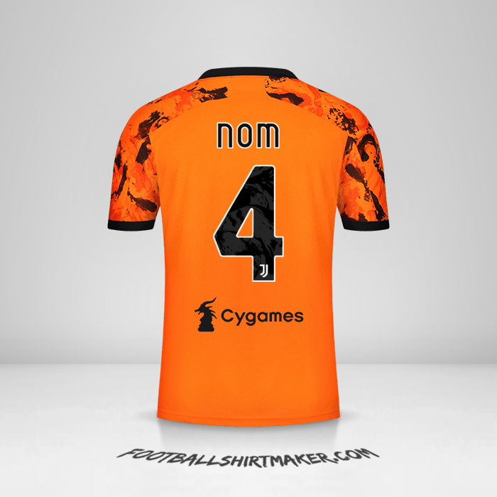 Maillot Juventus FC 2020/21 Troisième -  nom - 4