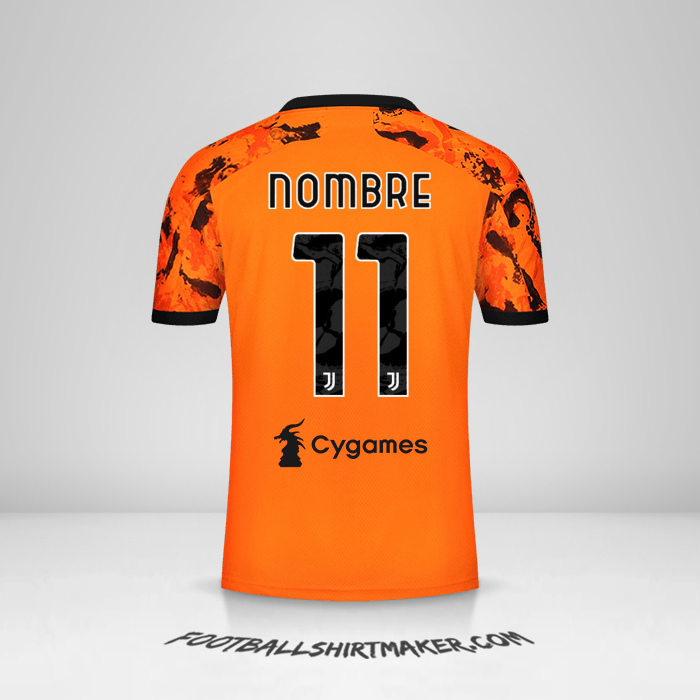 Jersey Juventus FC 2020/21 Tercera -  nombre - 11