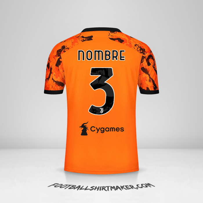 Jersey Juventus FC 2020/21 Tercera -  nombre - 3