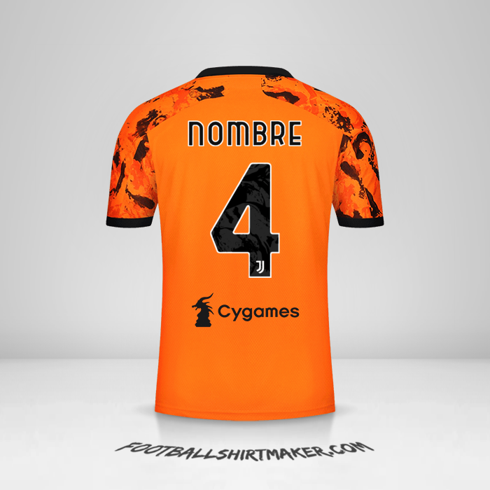 Jersey Juventus FC 2020/21 Tercera -  nombre - 4