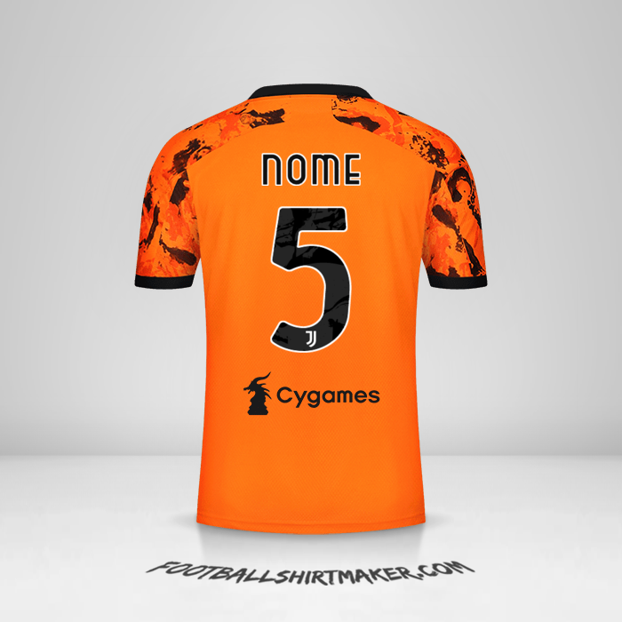 Camisola Juventus FC 2020/21 Terceira -  nome - 5