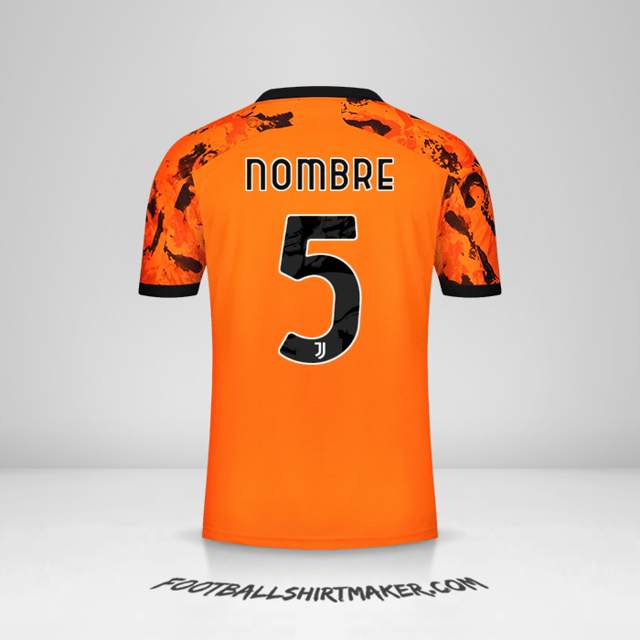 Jersey Juventus FC Cup 2020/21 Tercera -  nombre - 5