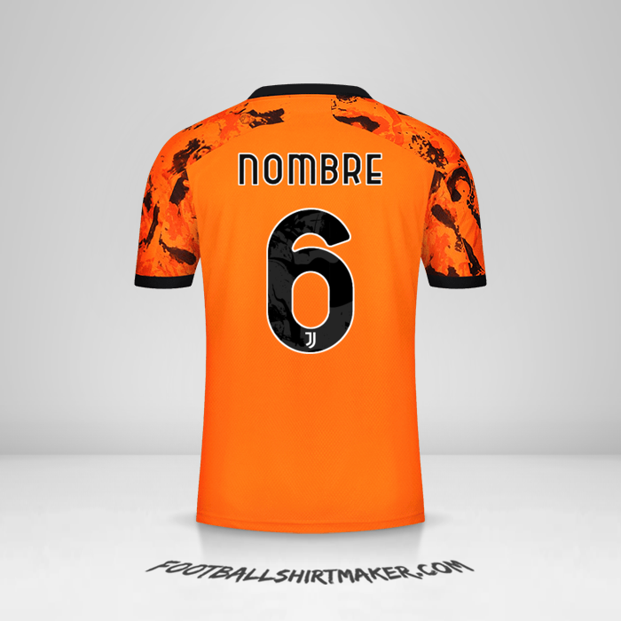 Jersey Juventus FC Cup 2020/21 Tercera -  nombre - 6
