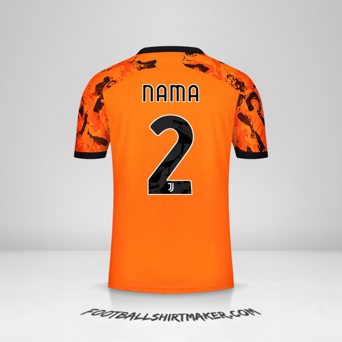 Jersey Juventus FC Cup 2020/21 Ketiga -  nama - 2