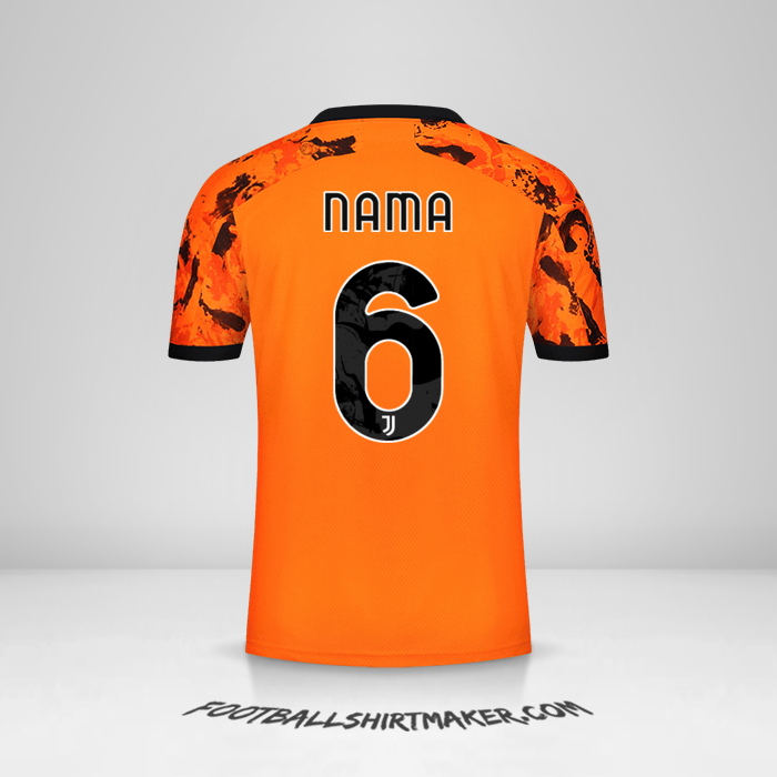 Jersey Juventus FC Cup 2020/21 Ketiga -  nama - 6
