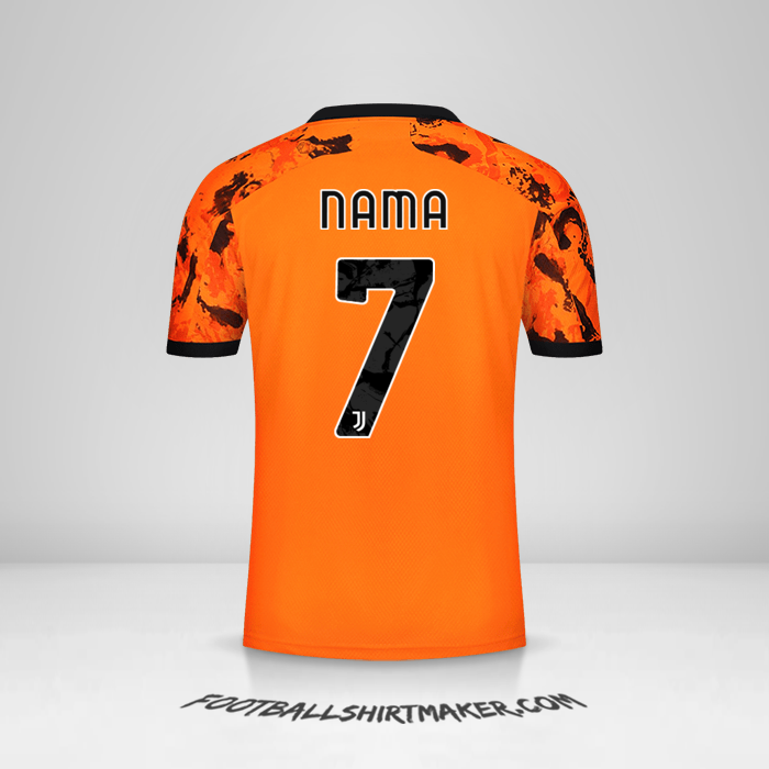 Jersey Juventus FC Cup 2020/21 Ketiga -  nama - 7