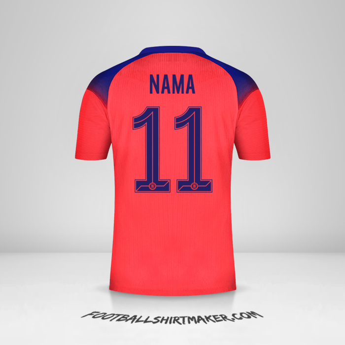 Jersey Chelsea Cup 2020/21 Ketiga -  nama - 11