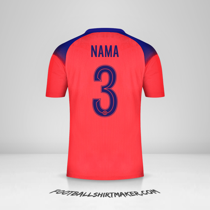 Jersey Chelsea Cup 2020/21 Ketiga -  nama - 3