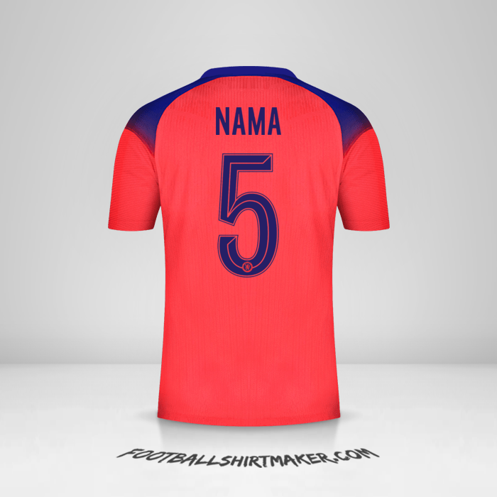Jersey Chelsea Cup 2020/21 Ketiga -  nama - 5