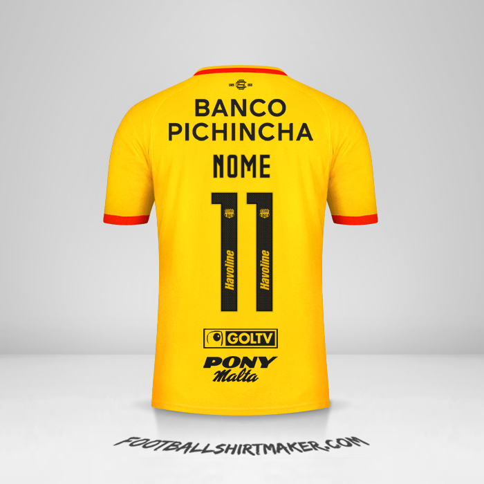 Camisa Barcelona SC 2021 -  nome - 11
