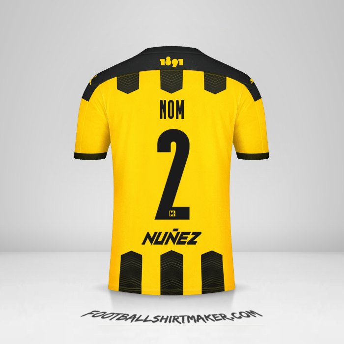 Maillot Peñarol 2021 -  nom - 2