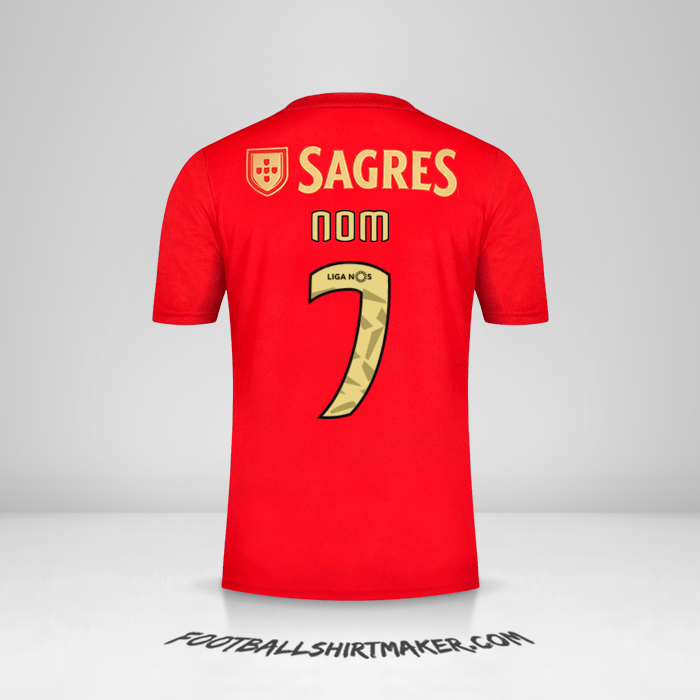 Maillot SL Benfica 2020/21 -  nom - 7