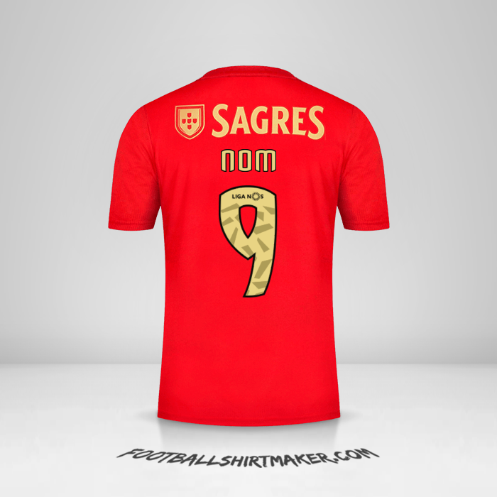Maillot SL Benfica 2020/21 -  nom - 9
