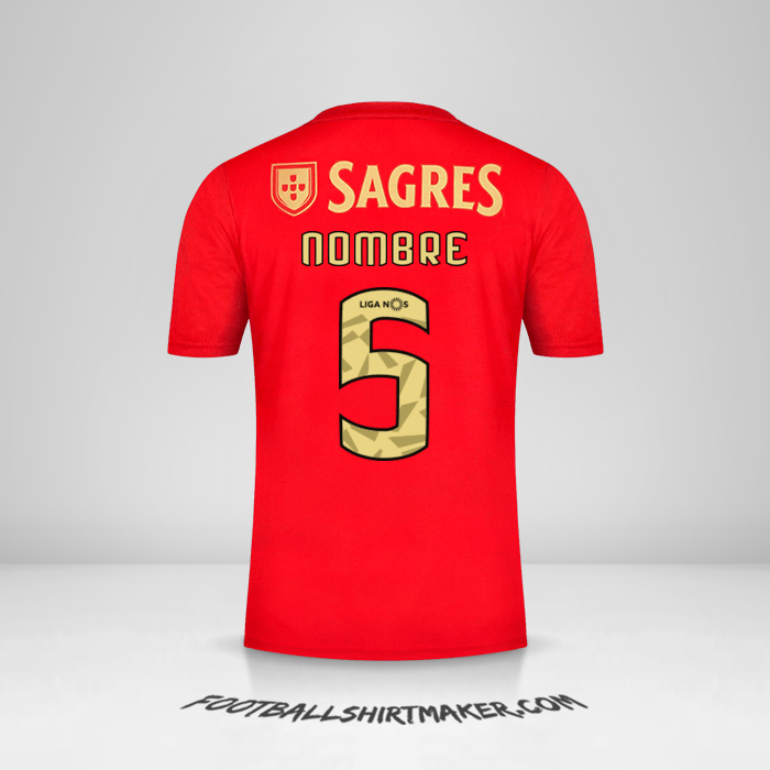 Camiseta SL Benfica 2020/21 -  nombre - 5