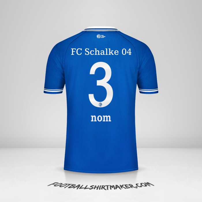 Maillot Schalke 04 2020/21 -  nom - 3