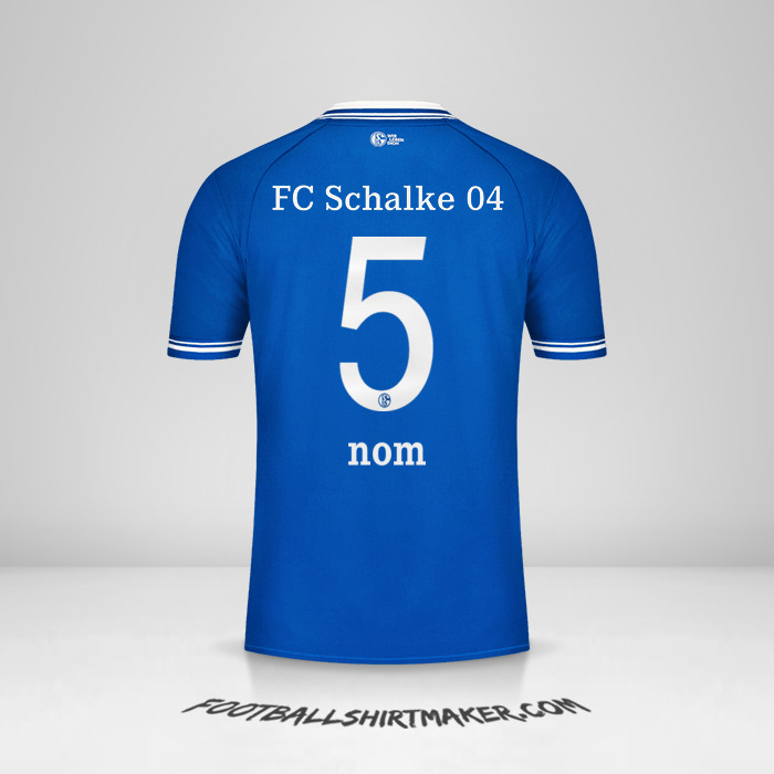 Maillot Schalke 04 2020/21 -  nom - 5