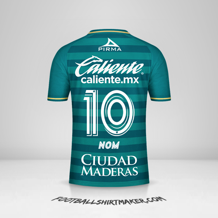 Maillot Club León 2020/21 -  nom - 10