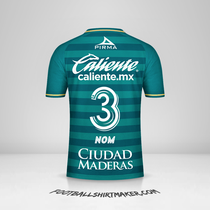Maillot Club León 2020/21 -  nom - 3