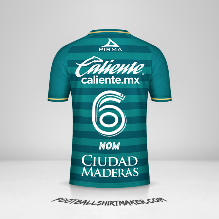 Maillot Club León 2020/21 -  nom - 6