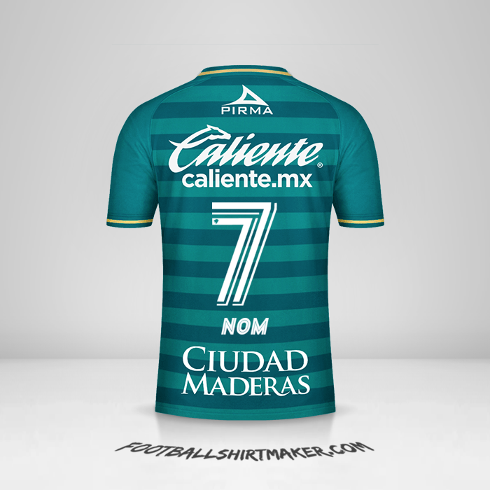 Maillot Club León 2020/21 -  nom - 7