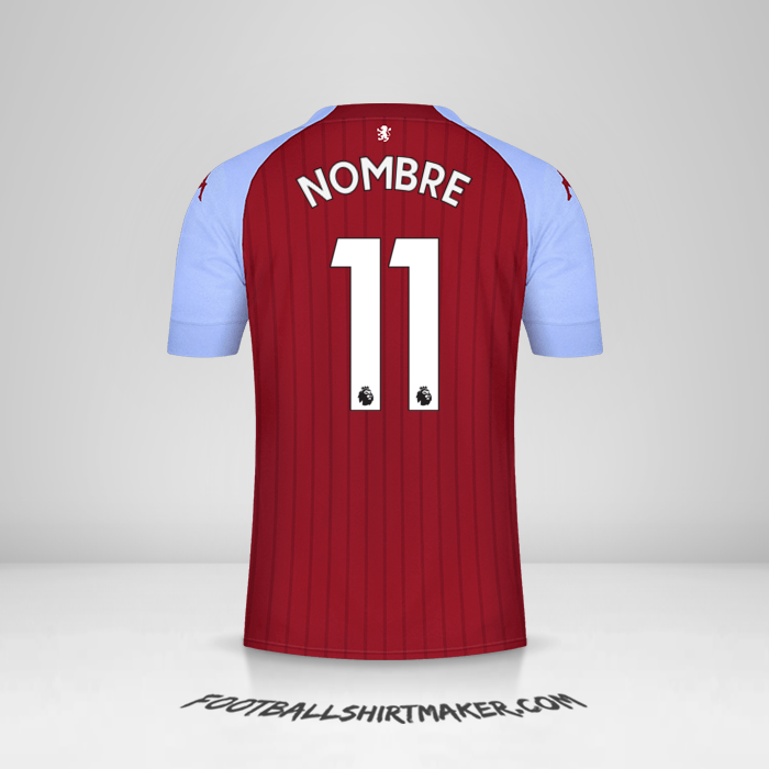 Camiseta Aston Villa FC 2020/21 -  nombre - 11