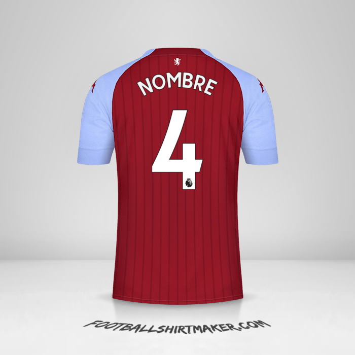 Jersey Aston Villa FC 2020/21 -  nombre - 4