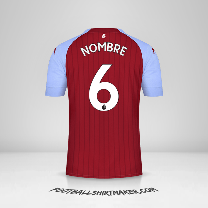 Jersey Aston Villa FC 2020/21 -  nombre - 6