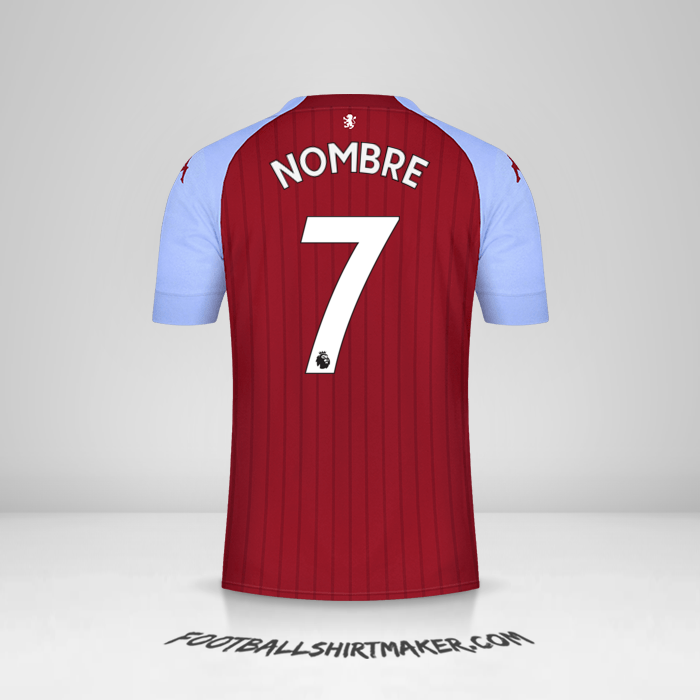 Camiseta Aston Villa FC 2020/21 -  nombre - 7