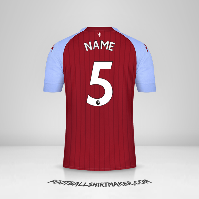 Trikot Aston Villa FC 2020/21 -  name - 5