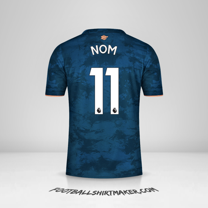 Maillot Arsenal 2020/21 Troisième -  nom - 11