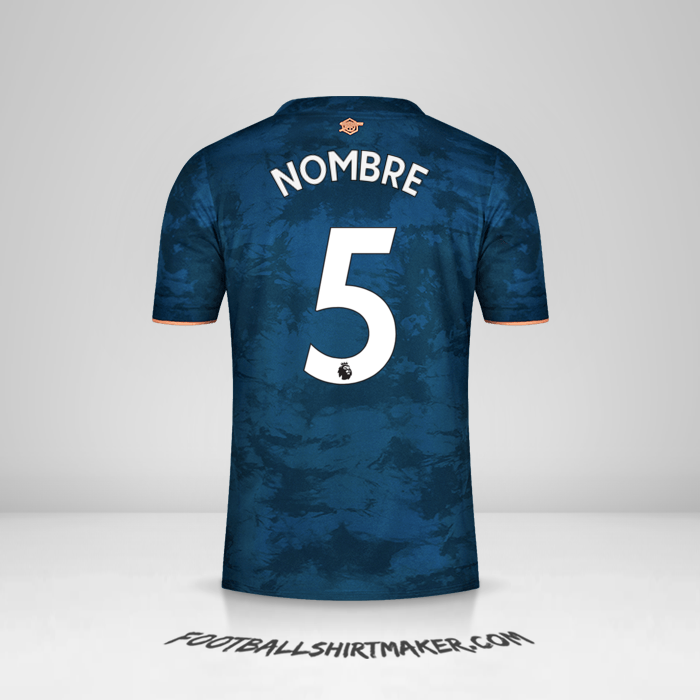 Jersey Arsenal 2020/21 Tercera -  nombre - 5