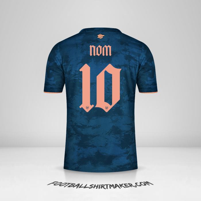 Maillot Arsenal Cup 2020/21 Troisième -  nom - 10