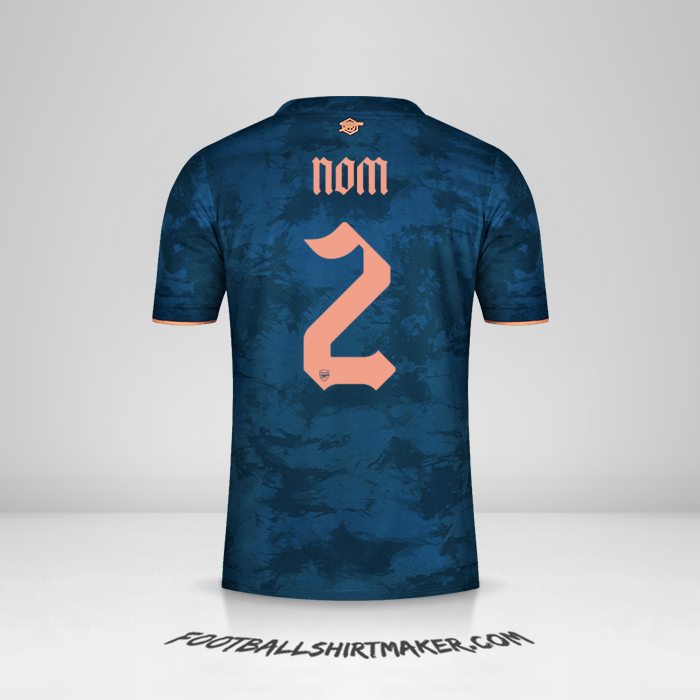 Maillot Arsenal Cup 2020/21 Troisième -  nom - 2