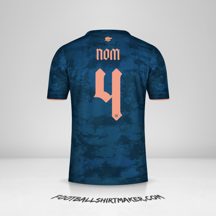 Maillot Arsenal Cup 2020/21 Troisième -  nom - 4