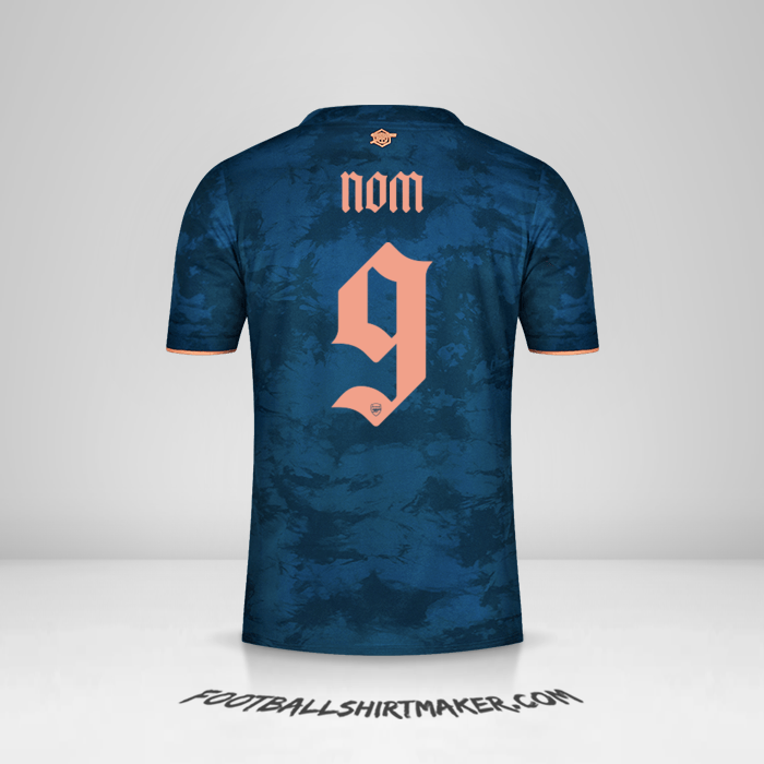 Maillot Arsenal Cup 2020/21 Troisième -  nom - 9