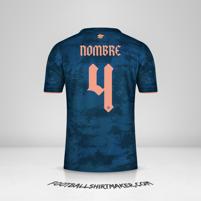 Camiseta Arsenal Cup 2020/21 Tercera -  nombre - 4