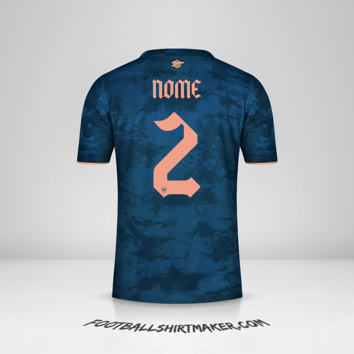 Maglia Arsenal Cup 2020/21 Terza -  nome - 2