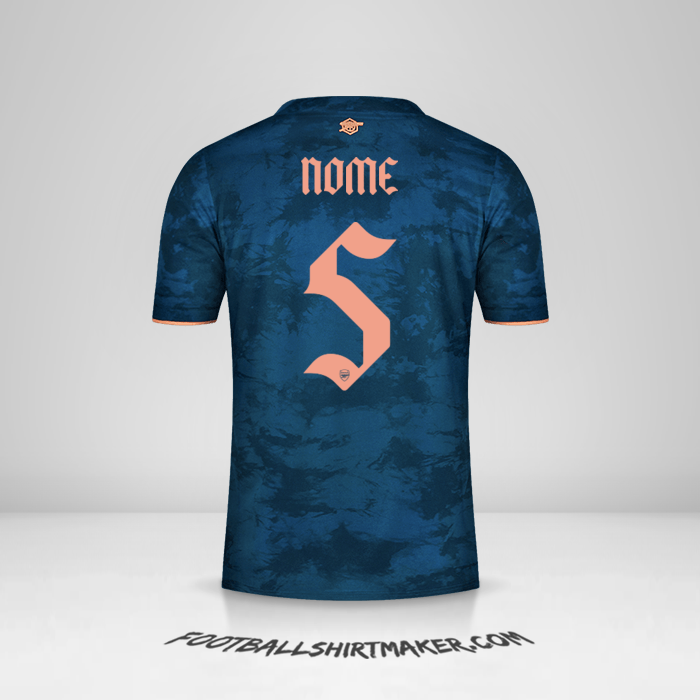Maglia Arsenal Cup 2020/21 Terza -  nome - 5