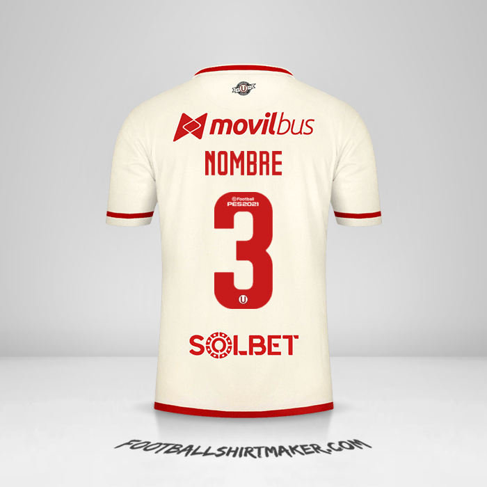Jersey Universitario 2021 -  nombre - 3