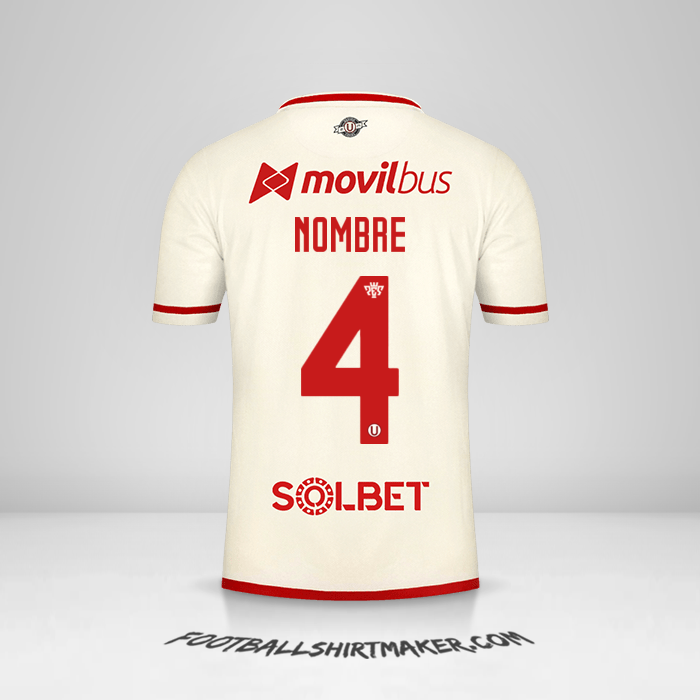 Jersey Universitario 2021 -  nombre - 4