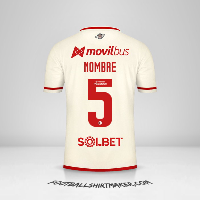 Jersey Universitario 2021 -  nombre - 5