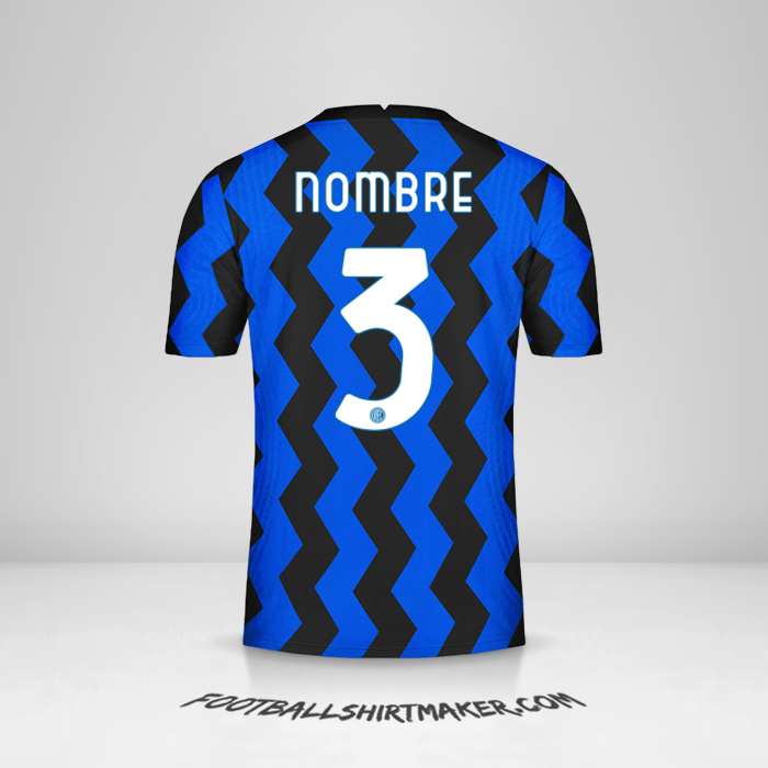 Jersey Inter Cup 2020/21 -  nombre - 3