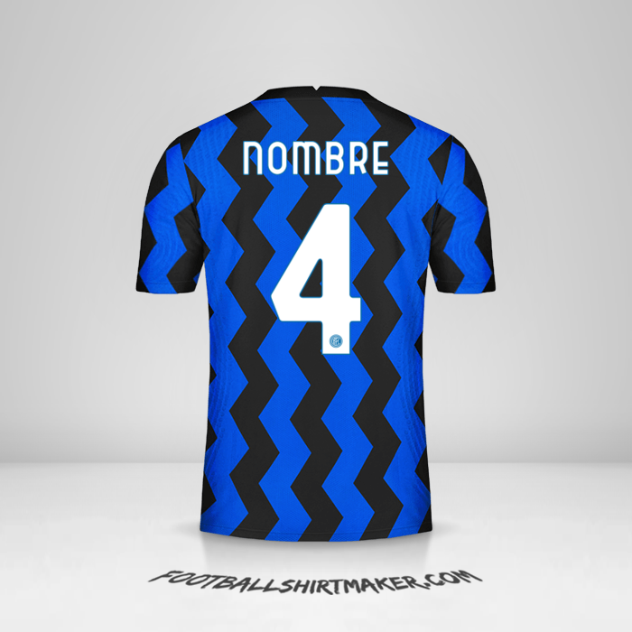 Jersey Inter Cup 2020/21 -  nombre - 4