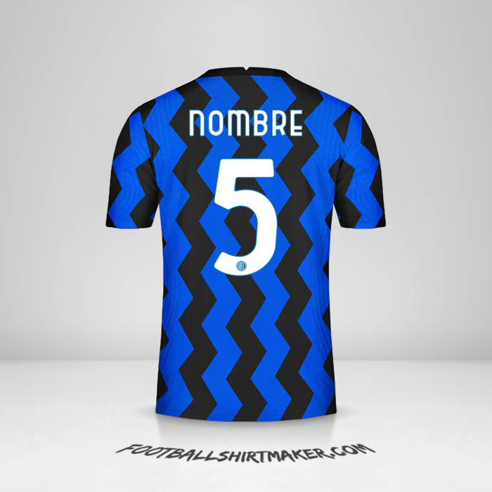 Jersey Inter Cup 2020/21 -  nombre - 5